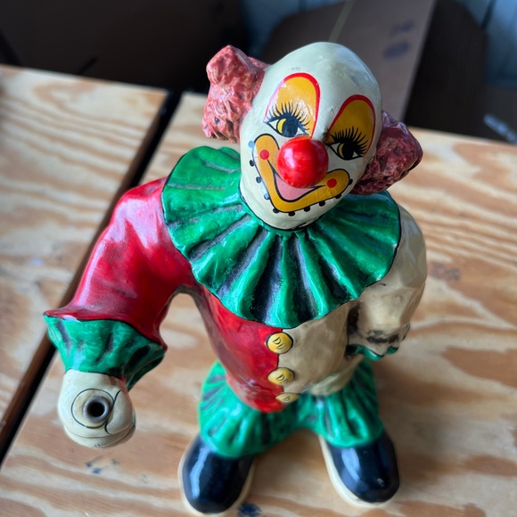 Vintage Mexican folk art ceramic clown figurine statue - Picture 2 of 12